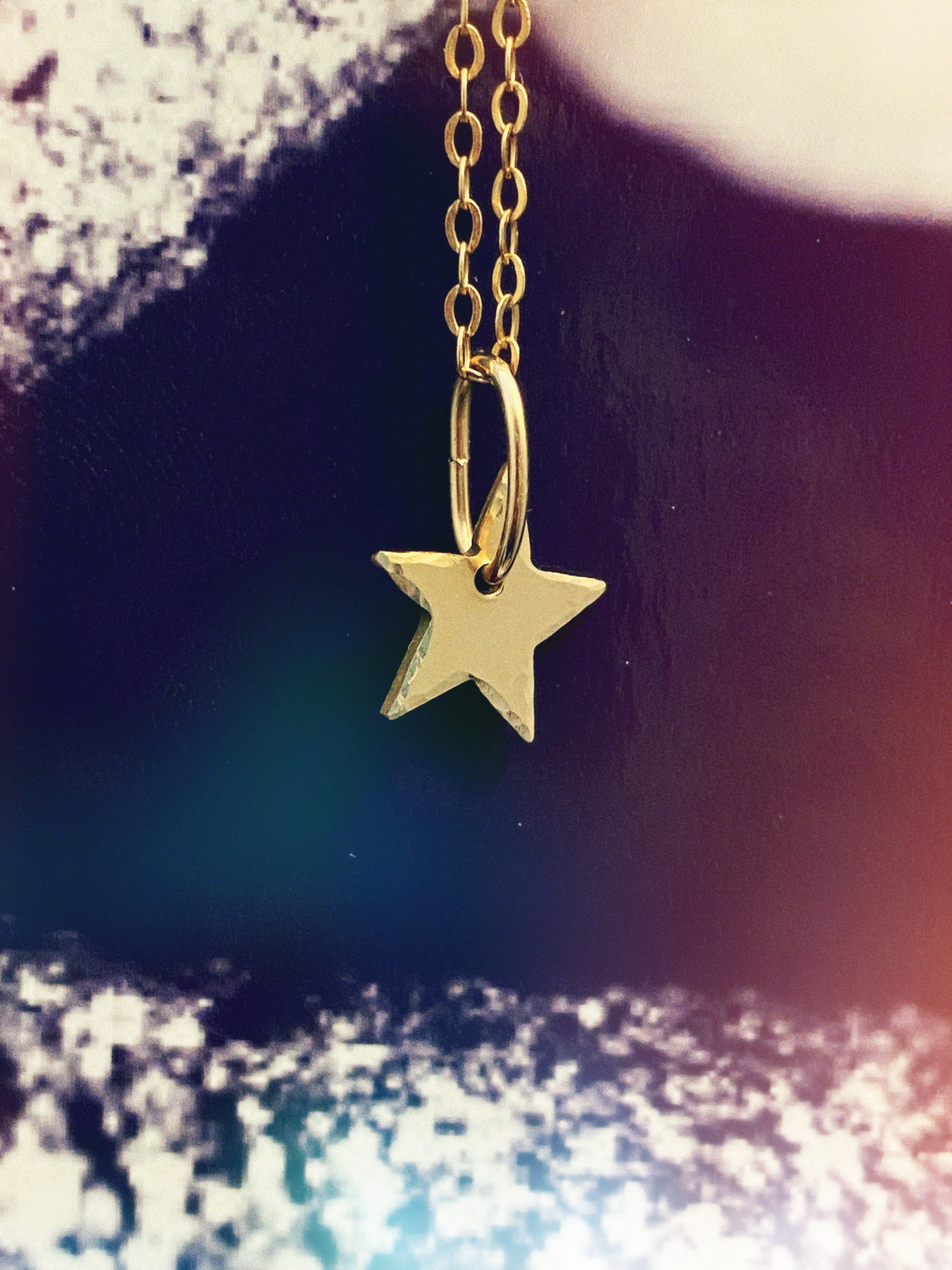 dainty gold star necklace dreamweaver - andJules Jewelry