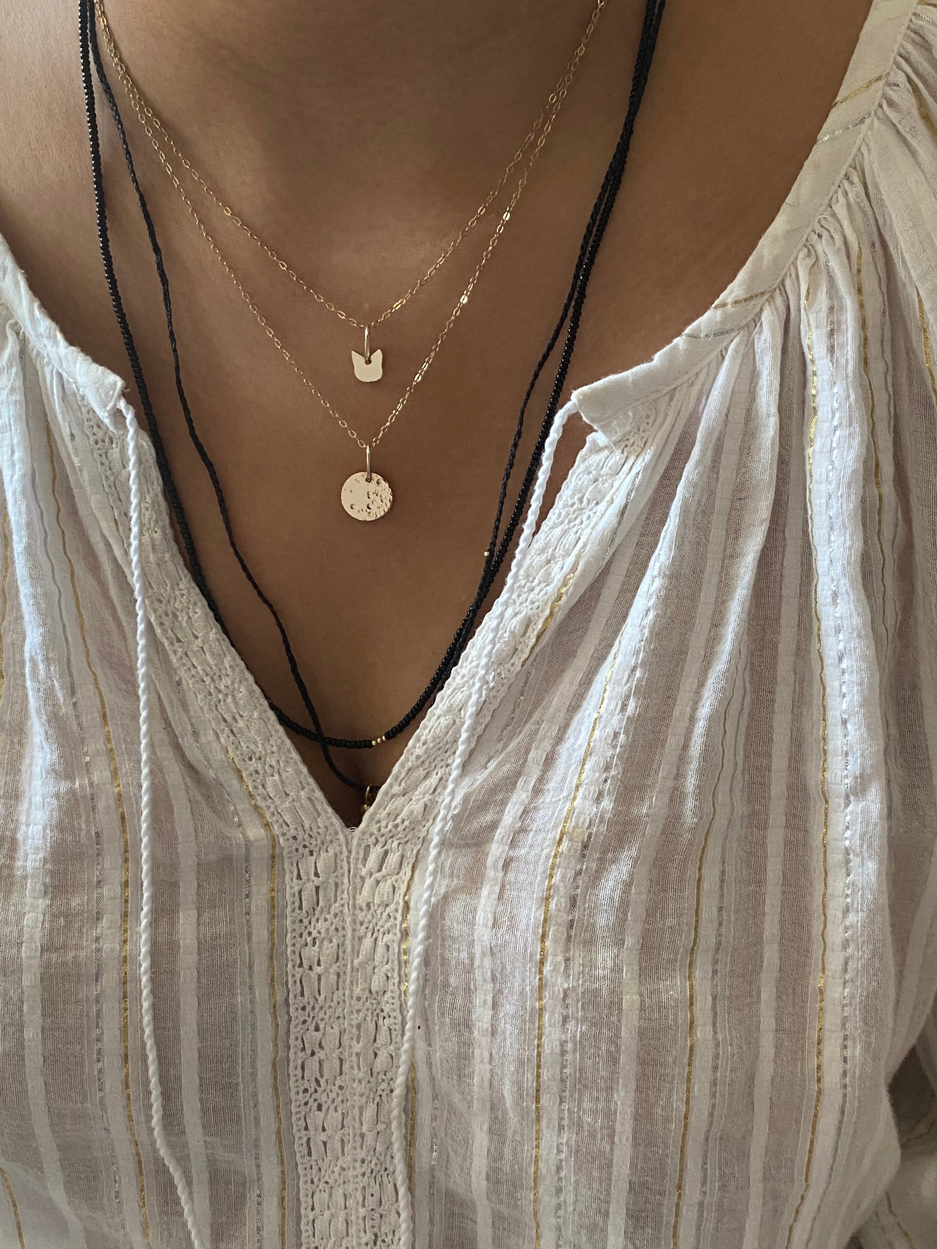 lullaby full moon necklace - medium - andJules Jewelry