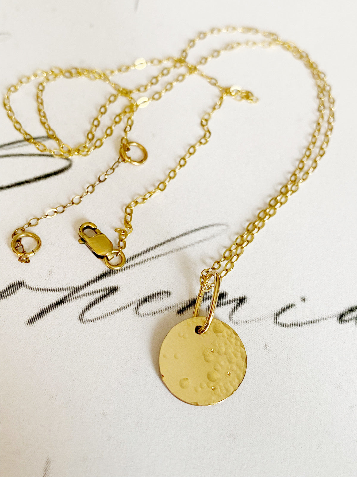 lullaby full moon necklace - medium - andJules Jewelry