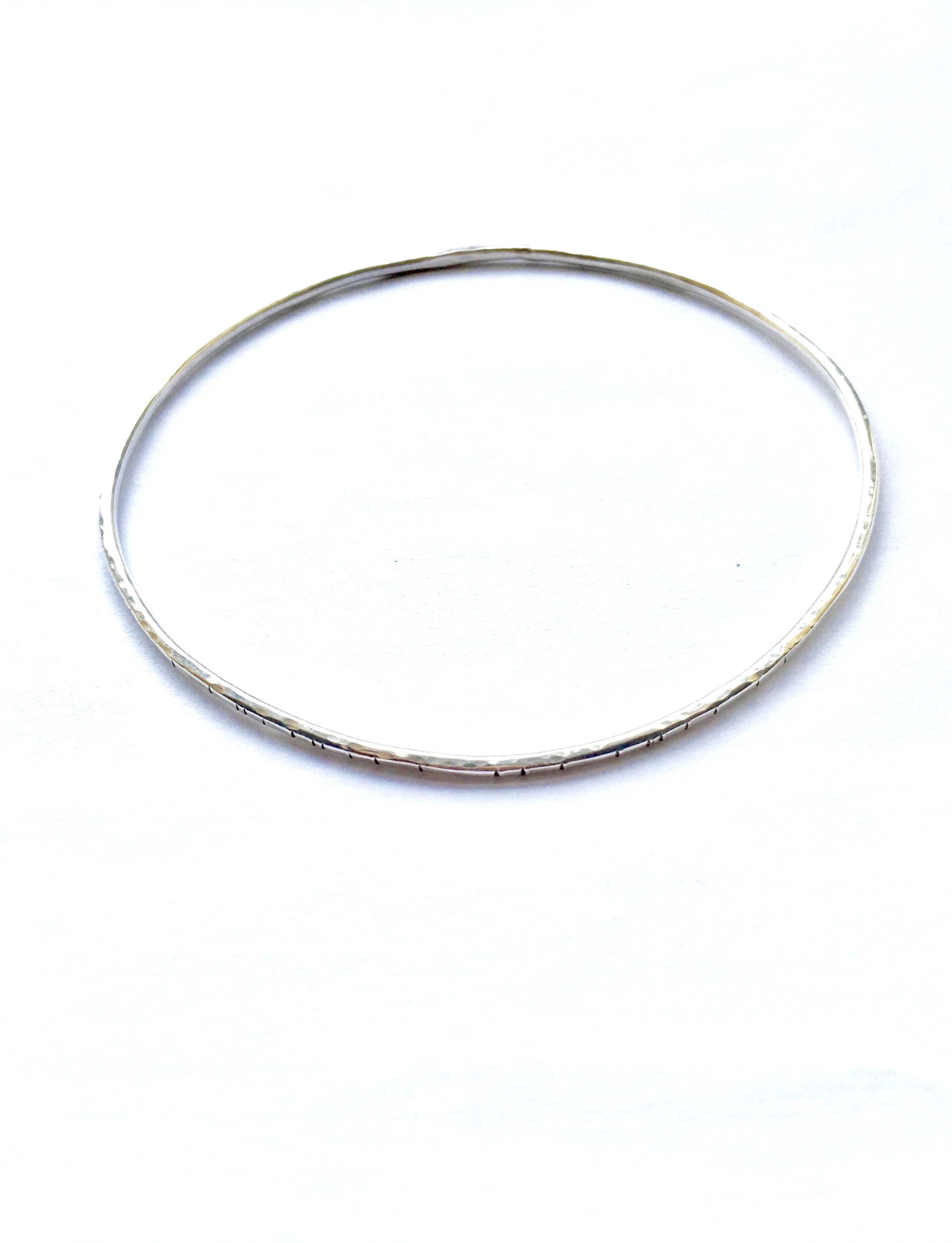 poetry bangle bracelet, sterling silver - andJules Jewelry