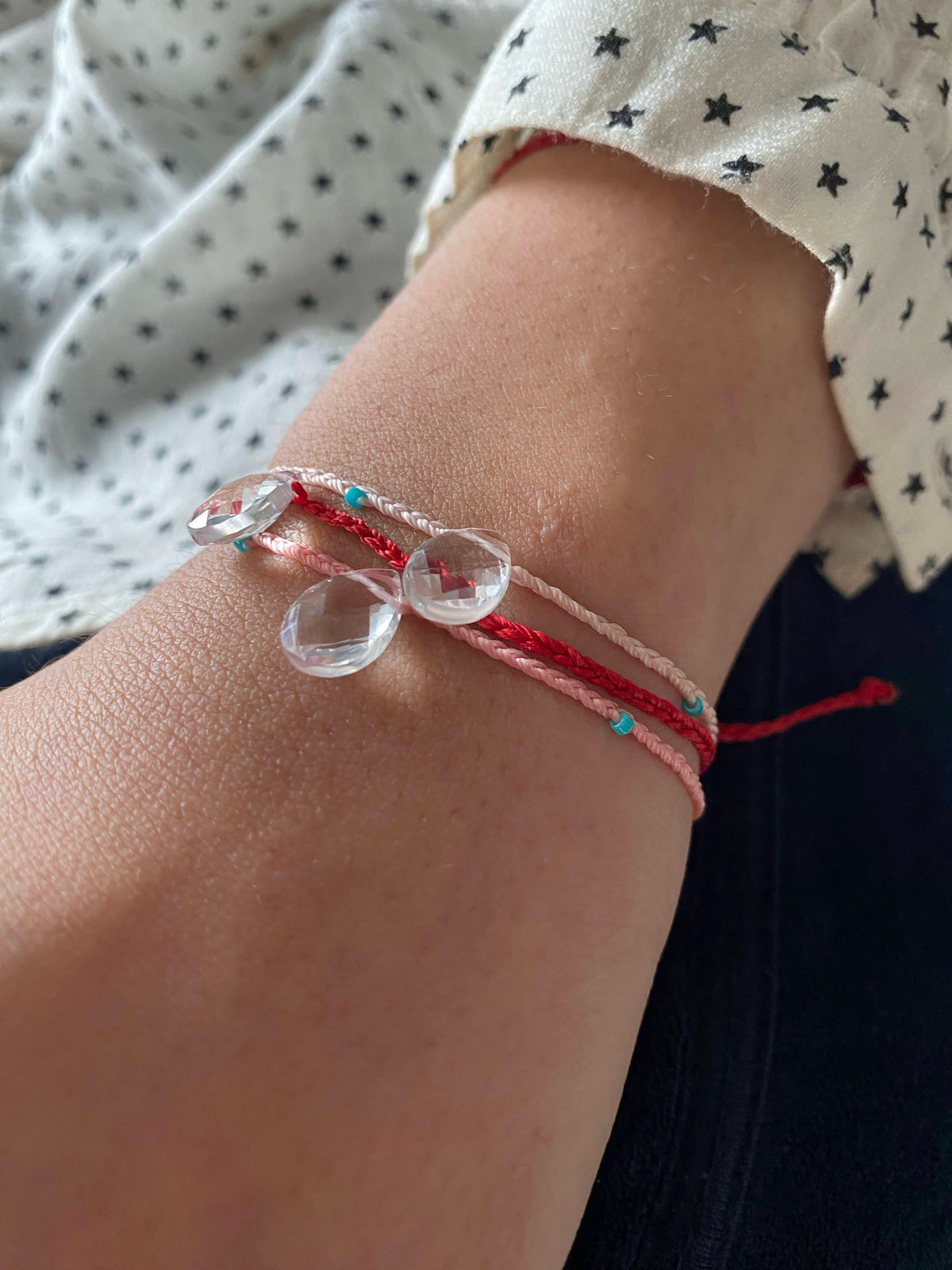 red free spirited bohemian bracelets