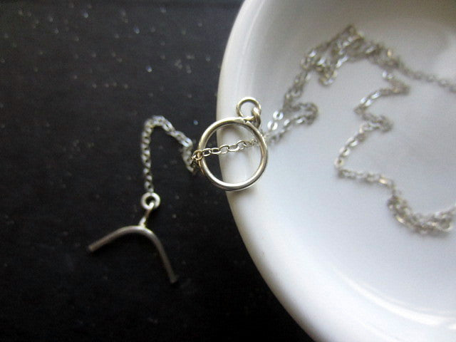 orion arc lariat necklace