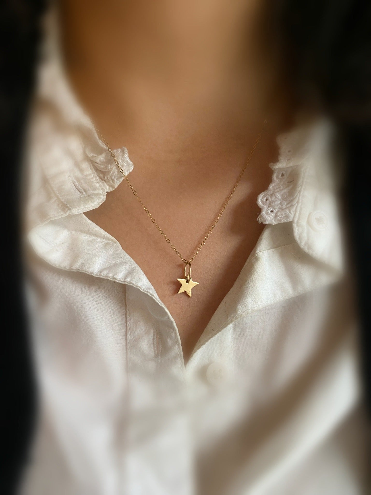 14k gold star necklace free spirited Jewelry