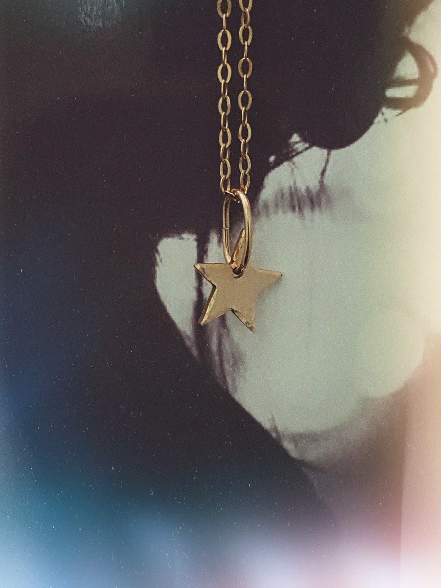 dainty gold star necklace dreamweaver