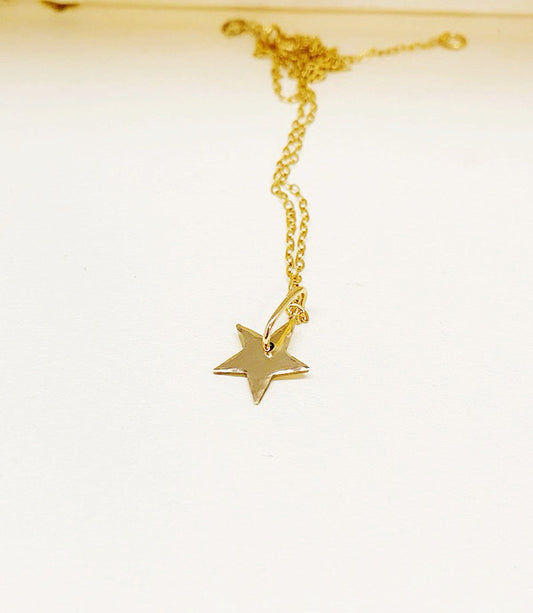 dainty gold star necklace dreamweaver - andJules Jewelry