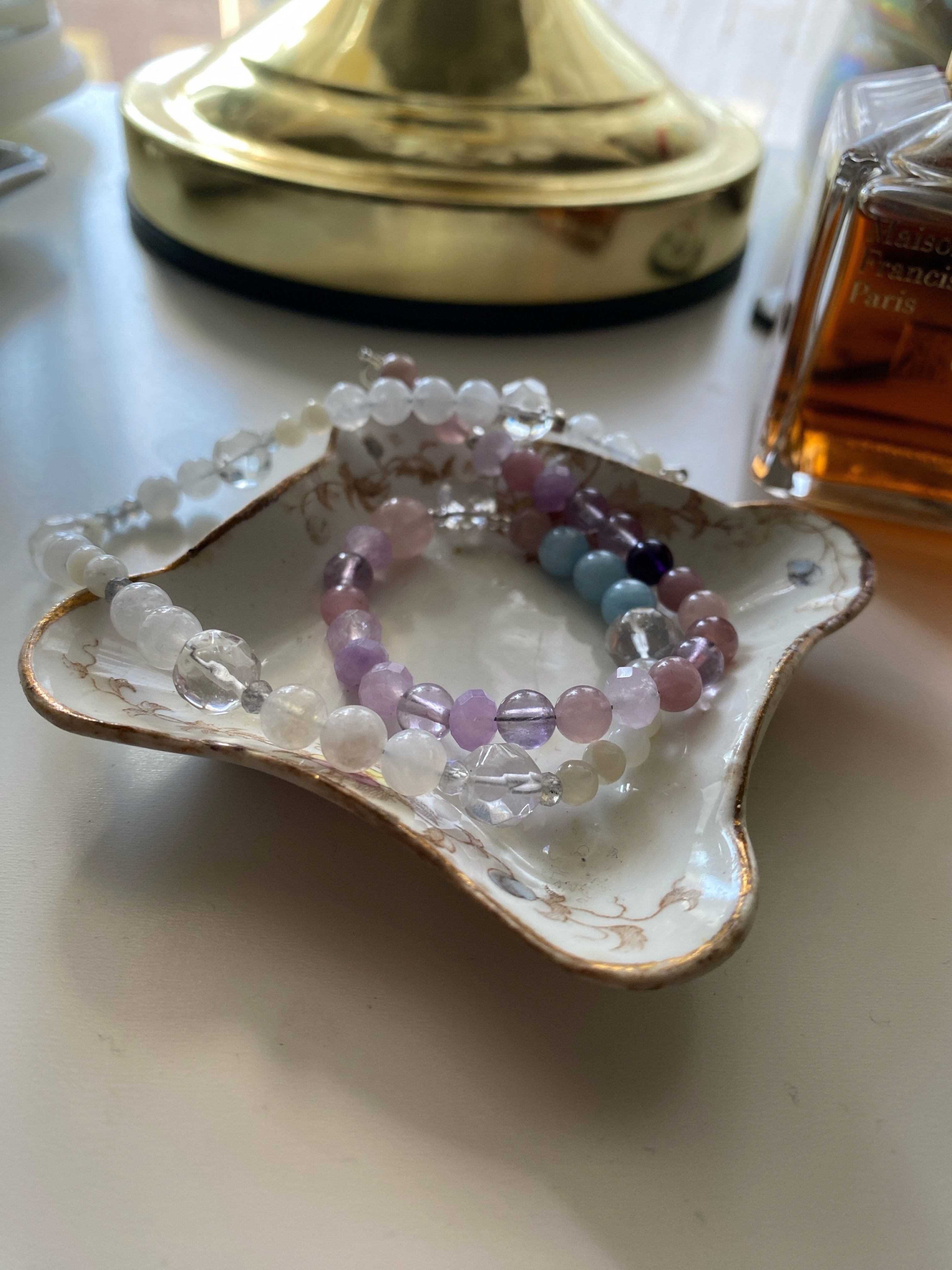 starlit rose gemstone necklace - andJules Jewelry