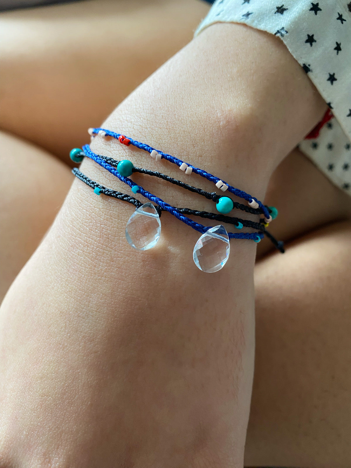 morning tides crystal quartz bracelet sea bleu - andJules Jewelry