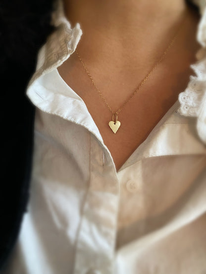 heart gold necklace - andJules Jewelry