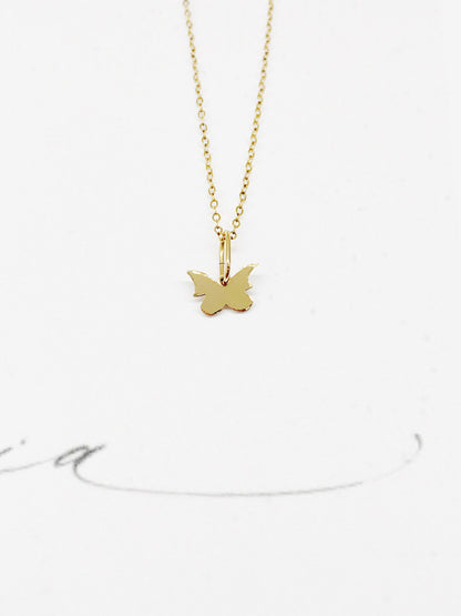 gold butterfly  necklace dainty gold butterfly necklace dream awake