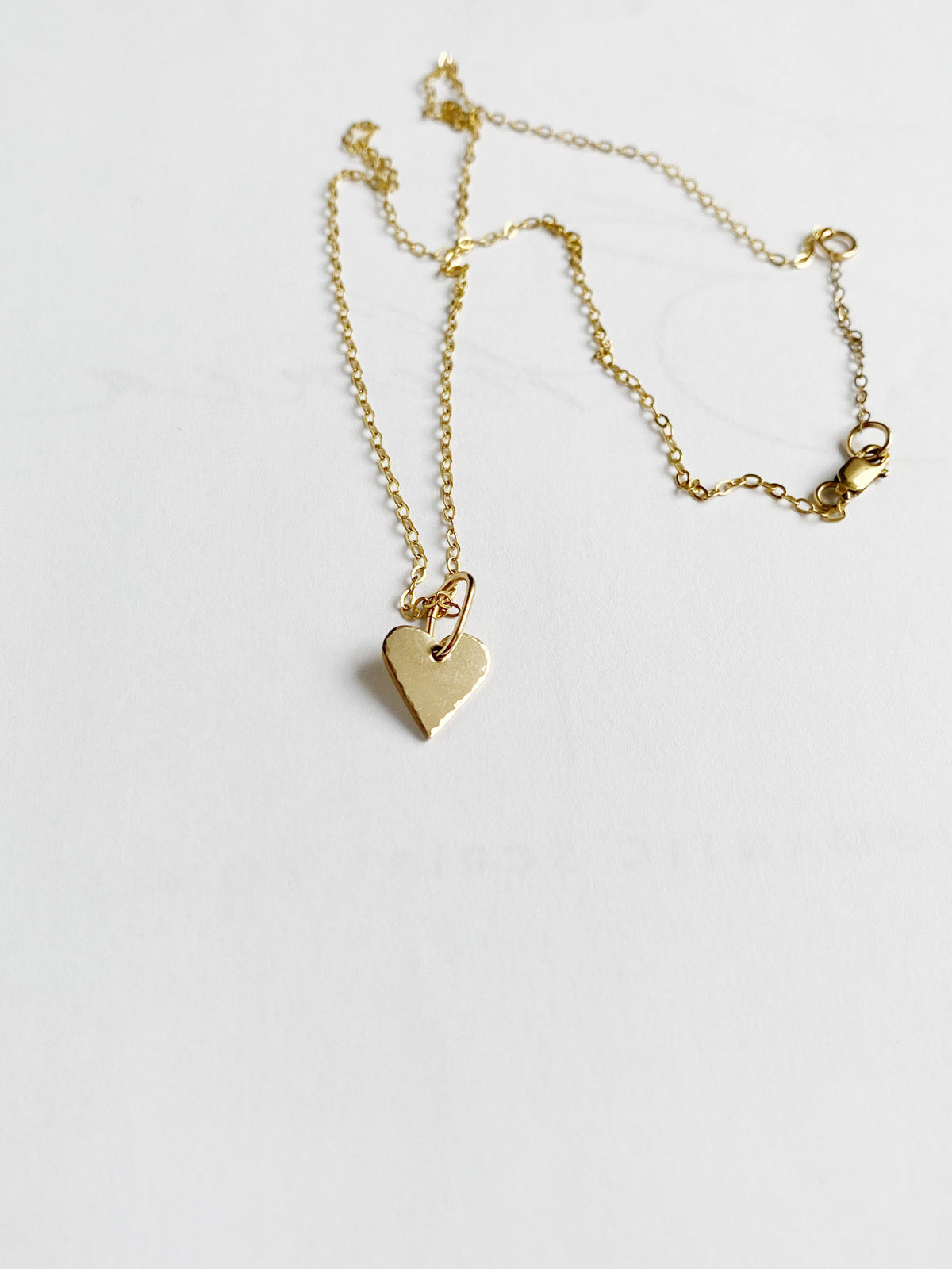 heart gold necklace - andJules Jewelry