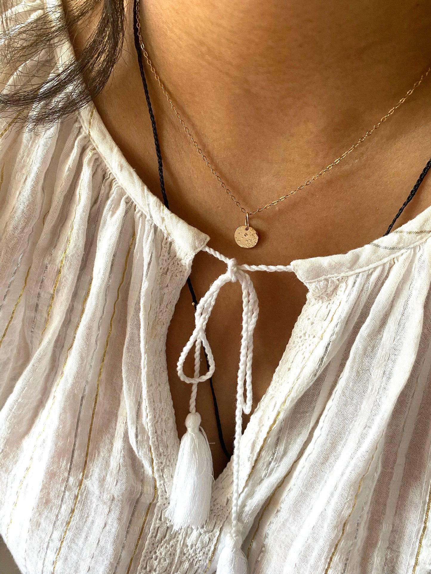 lullaby full moon necklace - medium - andJules Jewelry