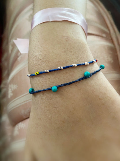 blue skies turquoise beaded bracelet blue .05 - andJules Jewelry