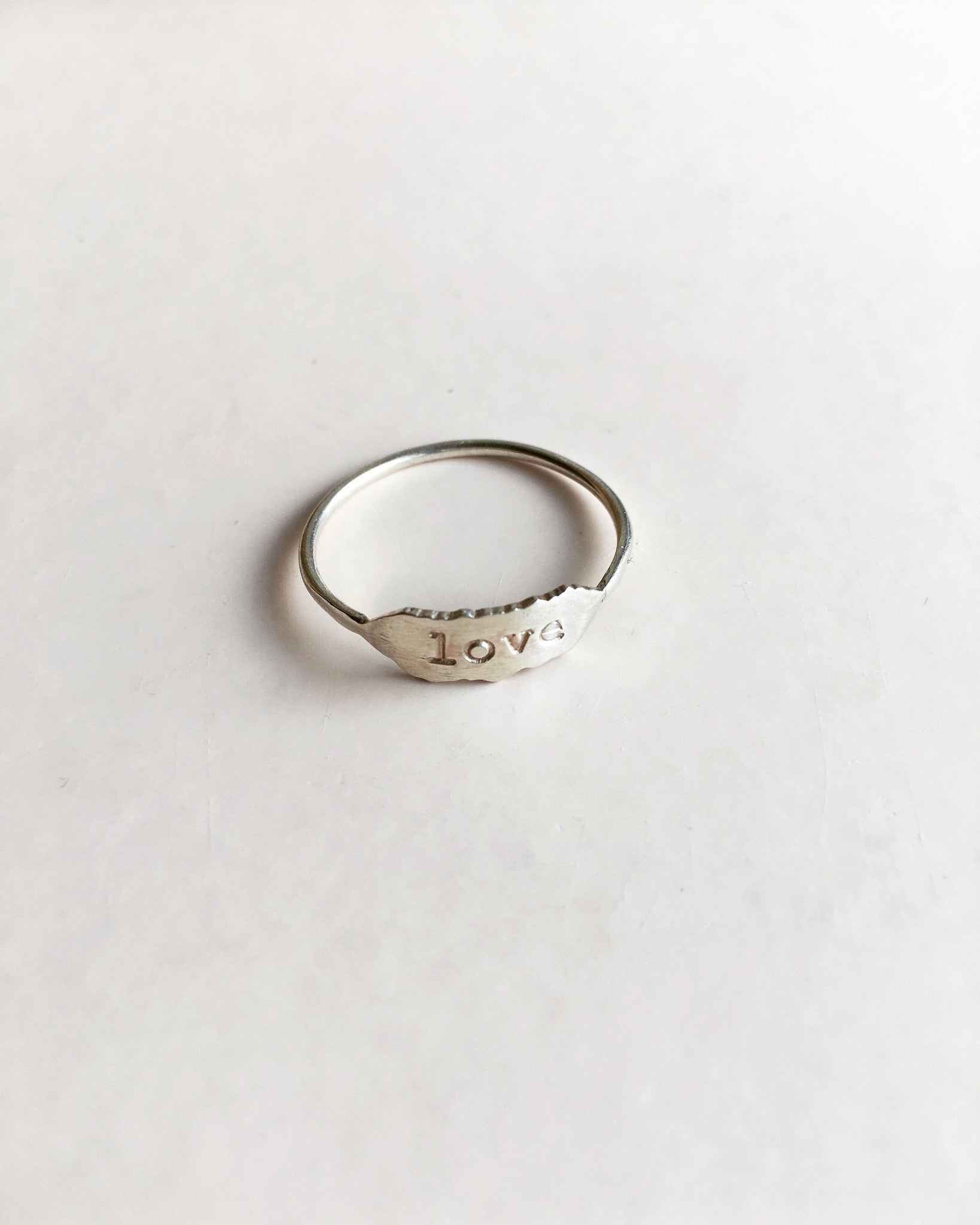 love letters ring in sterling silver - andJules Jewelry