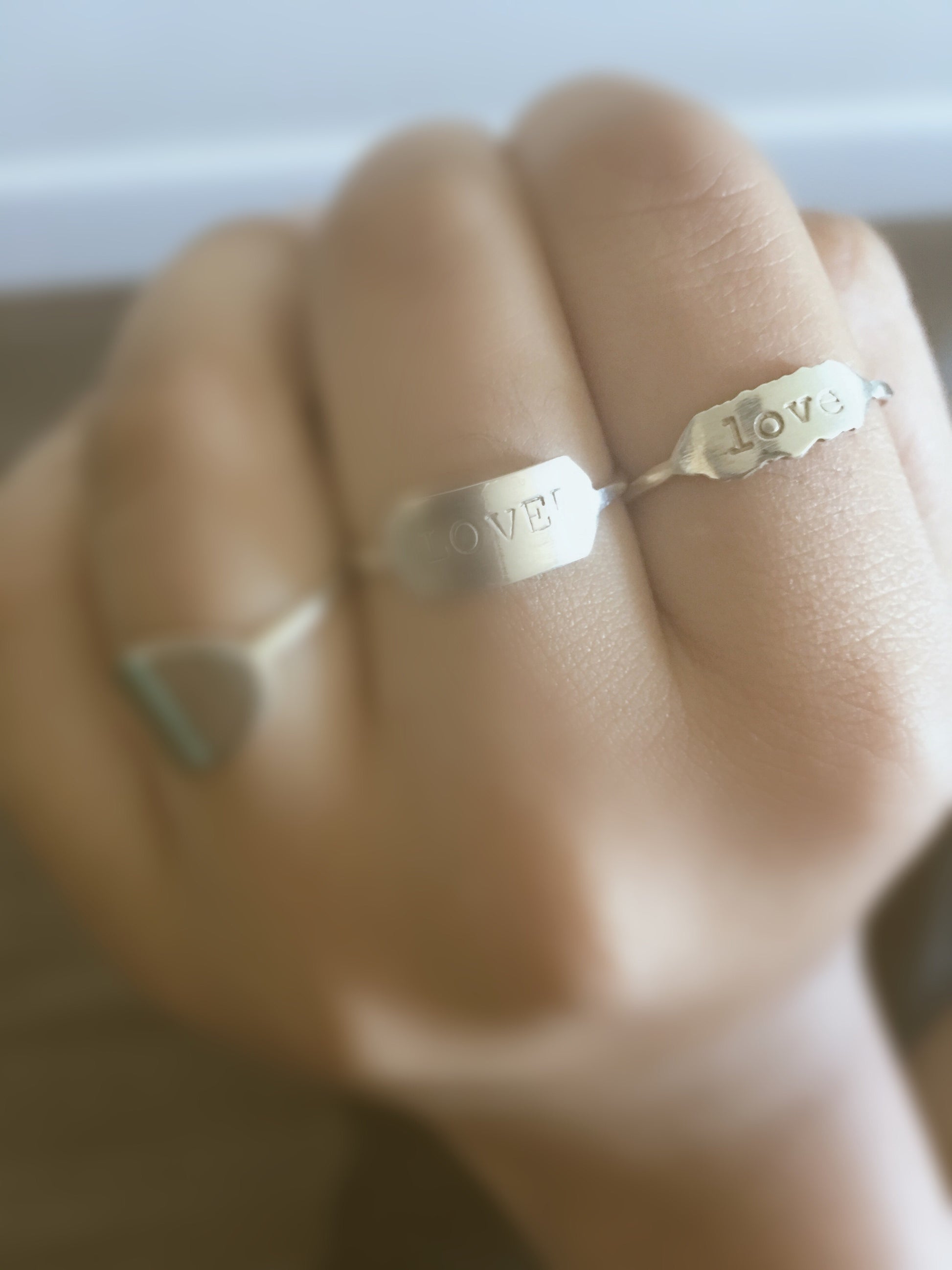 love letters ring in sterling silver - andJules Jewelry