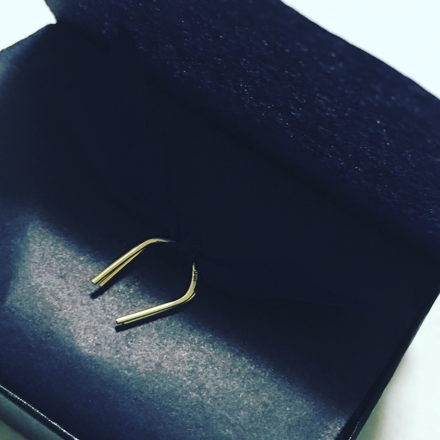 14k gold brave arc earrings, single or pair - andJules Jewelry