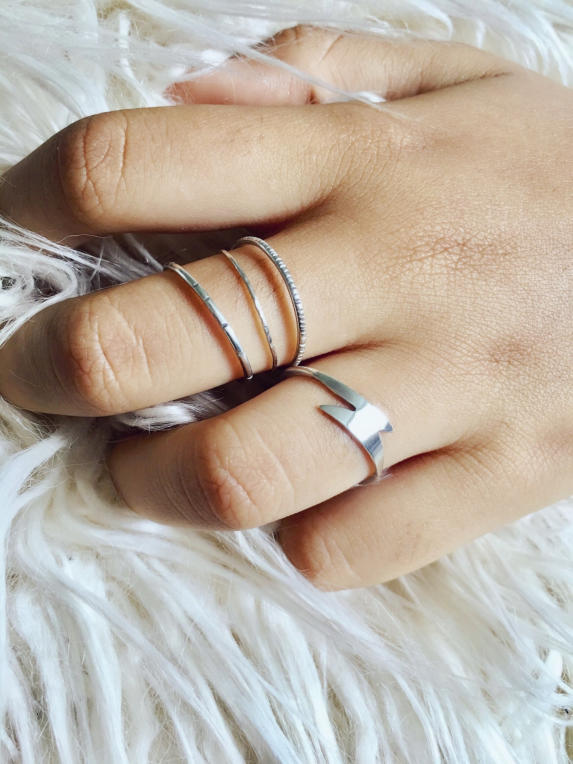 lightning bolt ring - andJules Jewelry