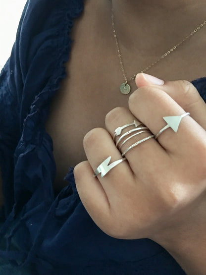 lightning bolt ring - andJules Jewelry