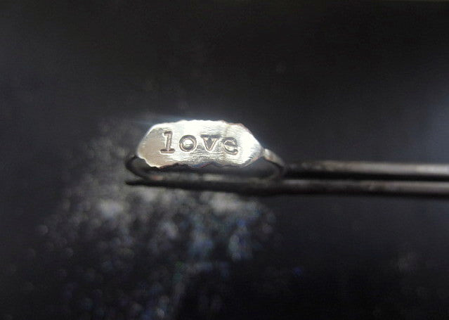 love letters ring in sterling silver - andJules Jewelry