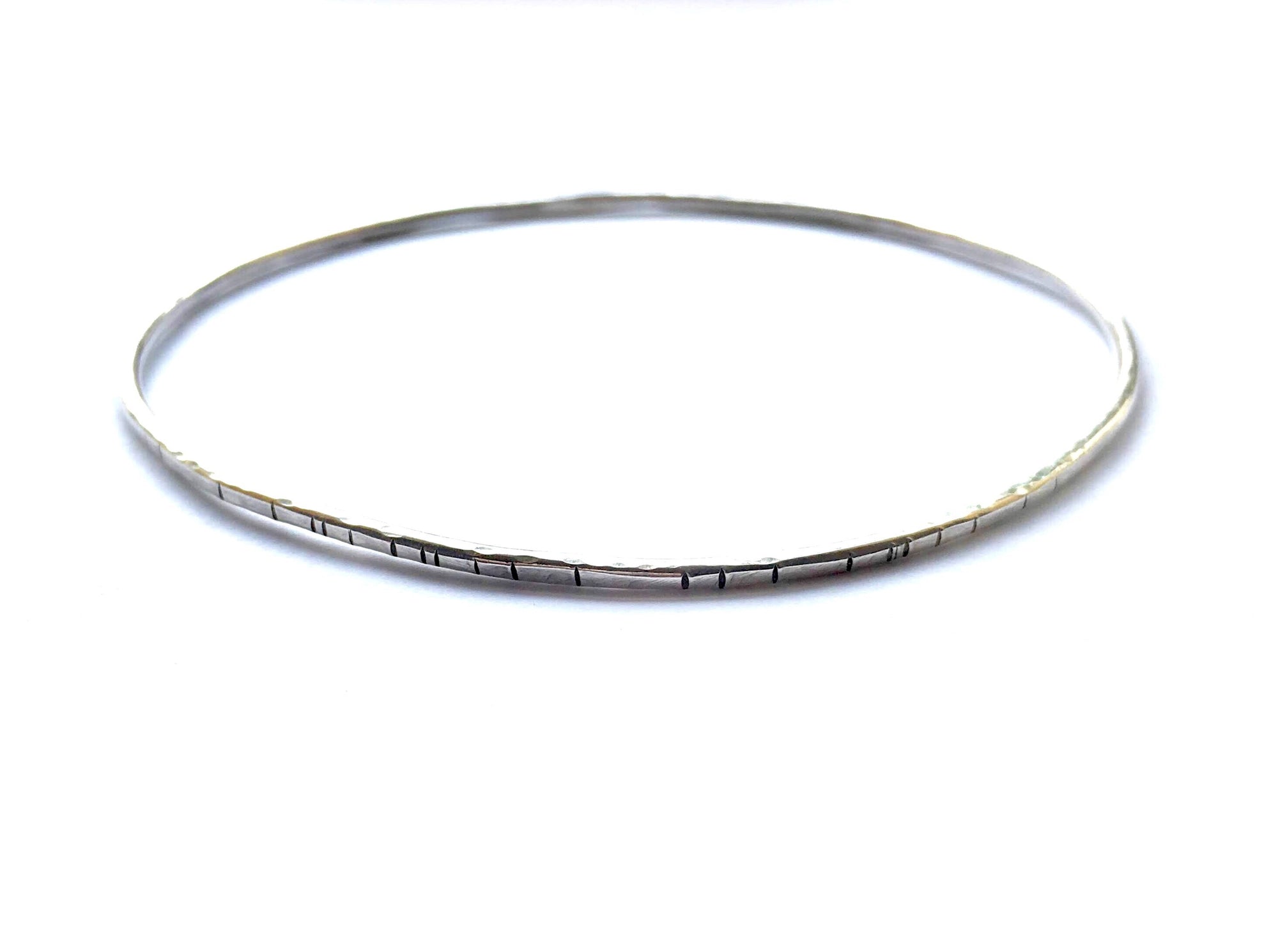 poetry bangle bracelet, sterling silver - andJules Jewelry