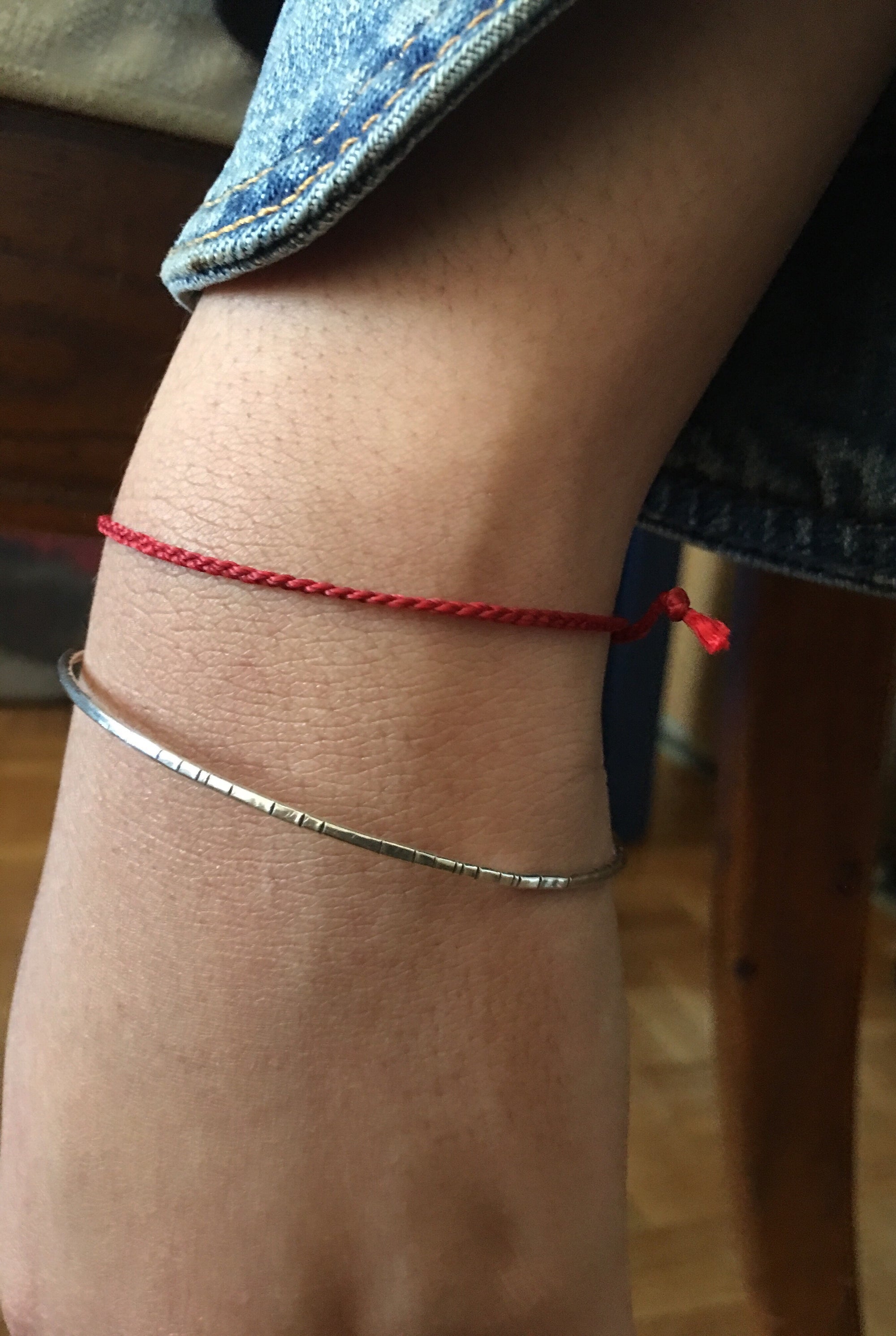 poetry bangle bracelet, sterling silver - andJules Jewelry