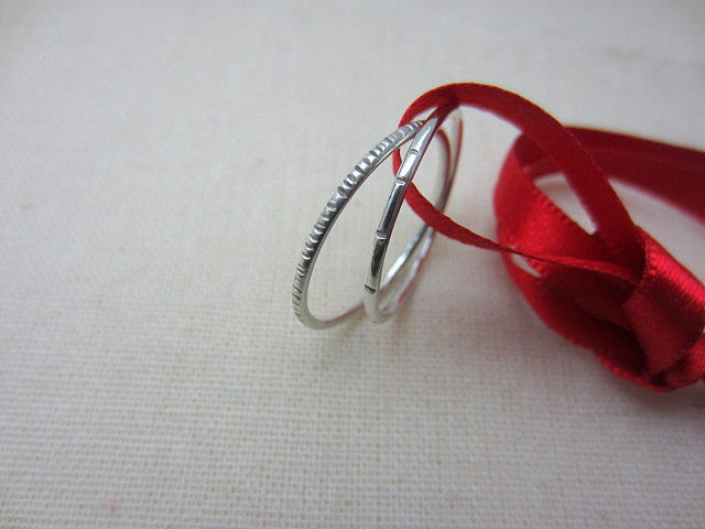 modern sterling silver rings, modern wedding rings dusk + dawn ring set - andJules Jewelry